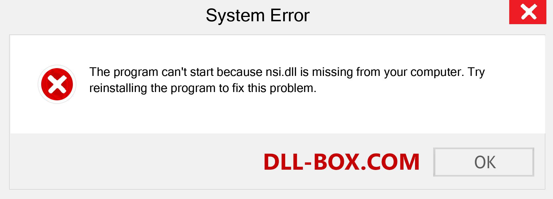  nsi.dll file is missing?. Download for Windows 7, 8, 10 - Fix  nsi dll Missing Error on Windows, photos, images